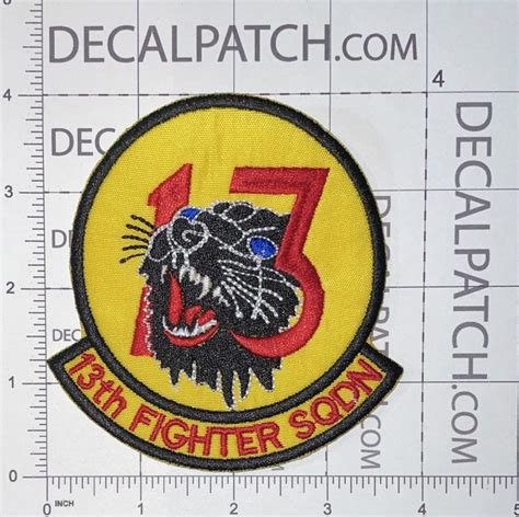 Usaf 13th Fighter Squadron Patch Decal Patch Co