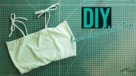 Diy Bandeau Bikini Top How To Draft And Sew Your Own Simple Bandeau