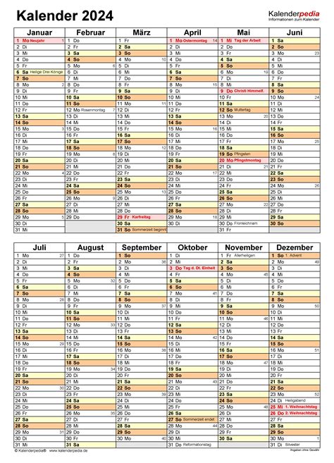 Kalender 2023 2024 Jahre Vektorgrafik Einfache Vorlage Vektor Vektor