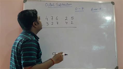 Octal Subtraction Using 7s Complement Number System Youtube