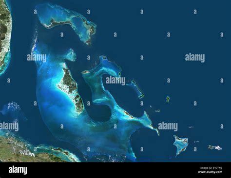 Bahamas Imagen De Satélite De Color Verdadero Vista Satélite De Las