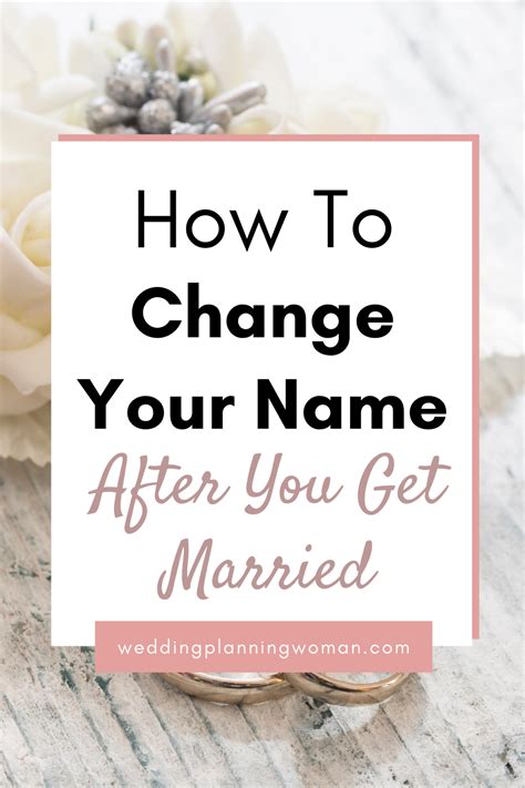 Wedding Name Change How To Change Name Change Me Never Getting