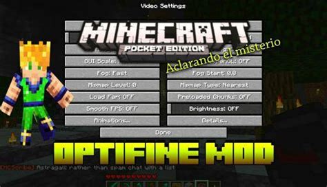 Мод Optifine Hd Ultra для Minecraft Pe 0104 и 0100 на Андроид Ios