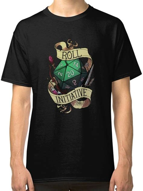 Dungeons And Dragons Roll Initiative Men S Clothing T Shirts Tees