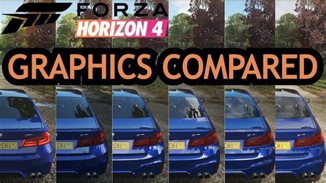 Forza Horizon 4 All Graphics Comparison From Very Low To Extreme
