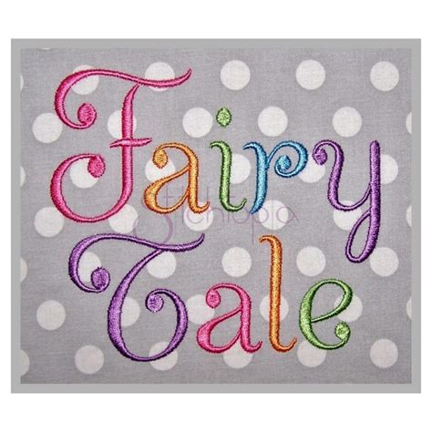 Fairy Tale Embroidery Font 3 35 4 5 6 Stitchtopia