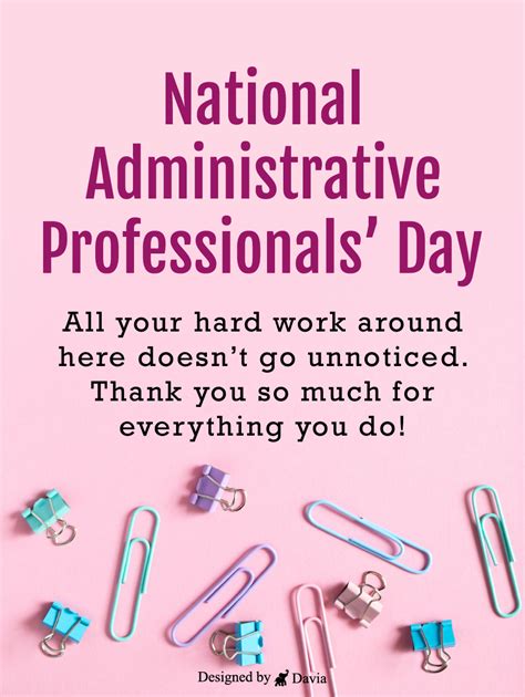 Clips And More Happy Administrative Professionals Day Cards Birthday And Greeting Cards By Davia
