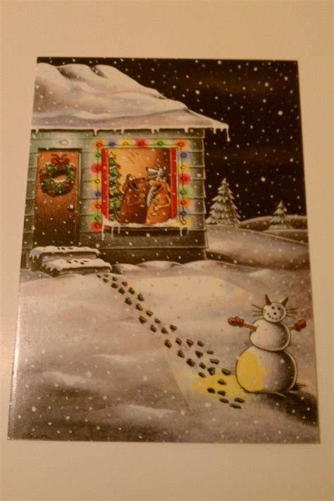 4 Classic Assorted The Far Side Christmas Cards By Gary Larson Holiday