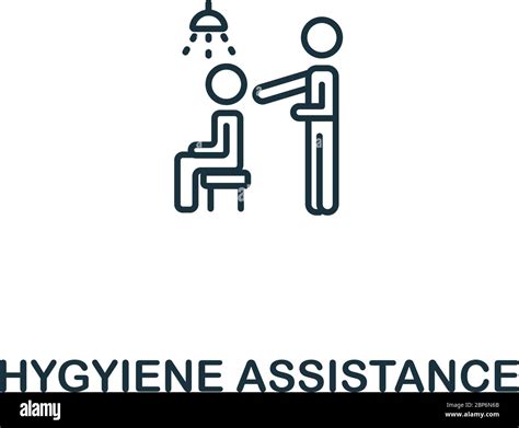 Hygiene Assistance Icon From Elderly Care Collection Simple Line