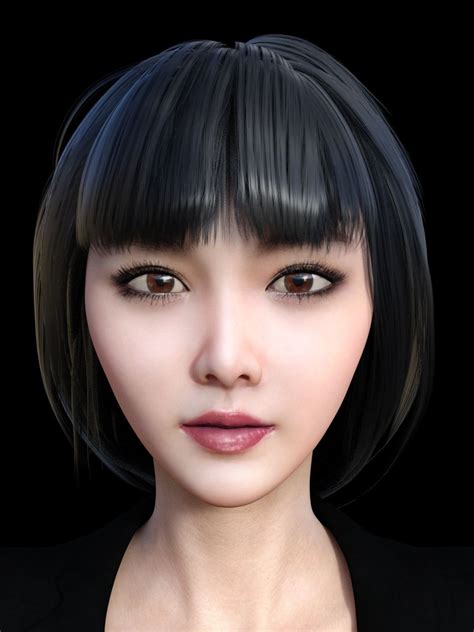 5 beautiful realistic japanese 3d model you mockup