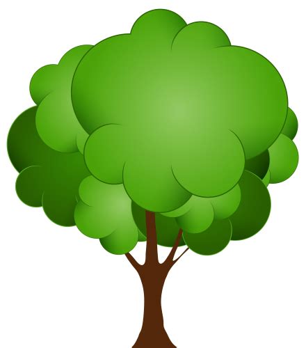 Green Tree Png Clip Art Best Web Clipart Tree Drawing Cartoon Trees