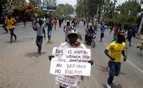 Kenya Bans Street Protests Amid Election Row Bbc News