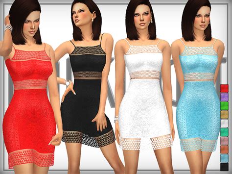 The Sims Resource Lace Bodycon Dress