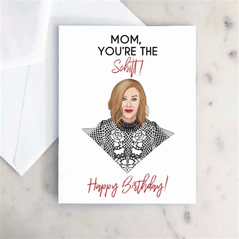 Schitt's creek birthday card, alexis rose, love that journey for you, schitts creek card, funny. Schitt's Creek Card Funny Mom Birthday Card Moira Schitt ...