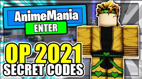 2021 All New Secret Op Codes Anime Mania Roblox Youtube