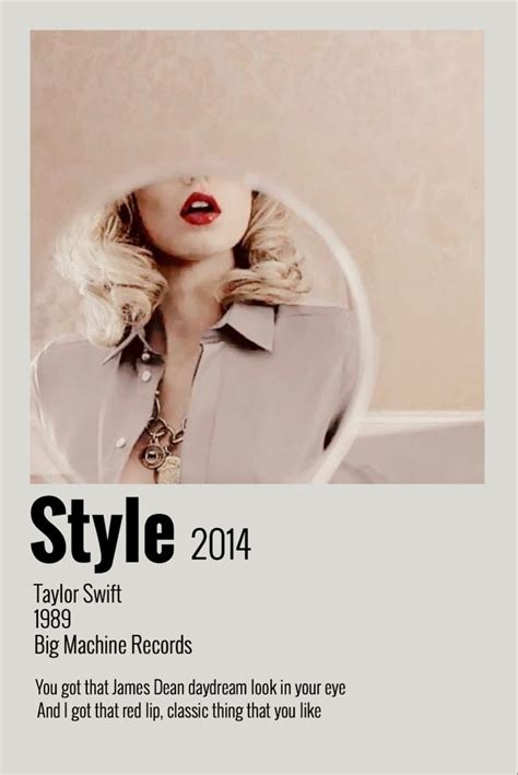 Style poster | Taylor swift discography, Taylor swift posters, Taylor