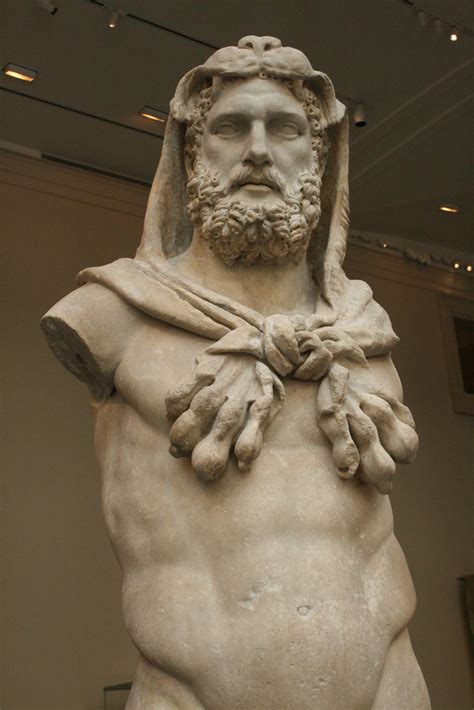 All Sizes Marble Statue Of A Bearded Hercules Roman Flavian Period
