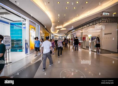 Kwun Tong Hong Kong July 07 2016 People Shopping Inside Apm Shopping Mall In Kwun Tong