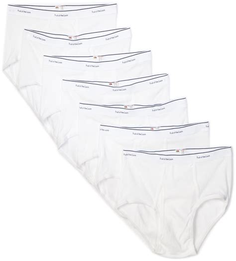 Ftl 7p7601 Fruit Of The Loom Men S 7 Pack White Brief