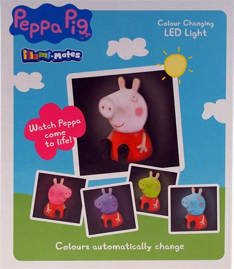 Peppa Pig Led Colour Changing Kids Bedroom Nursery Night Light Ebay