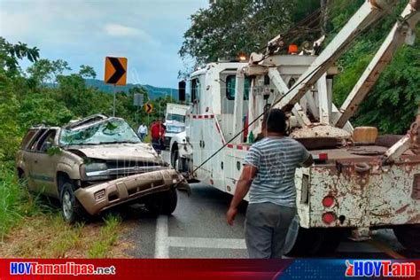 Hoy Tamaulipas Volcadura Deja Una Mujer Lesionada En La Carretera