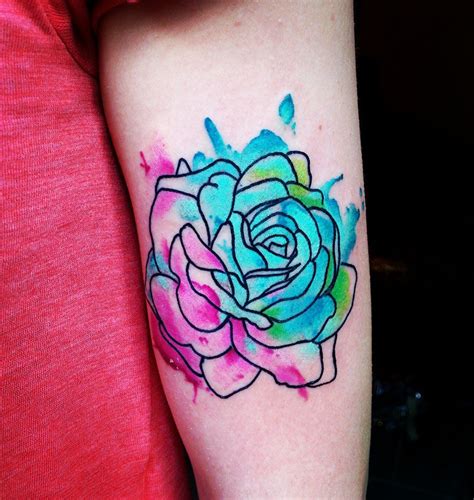 Rose Tattoo Watercolor Tattoo Watercolour Abstraktart Rose Tattoos