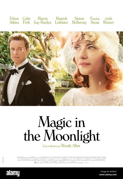 MAGIC IN THE MOONLIGHT French Poster Art From Left Emma Stone Colin Firth Sony
