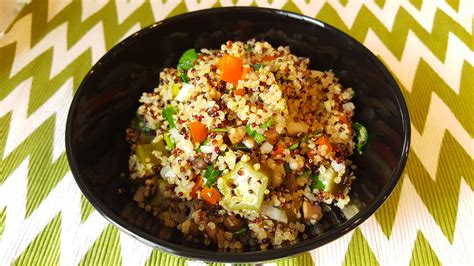 Quinoa Tricolor Con Hortalizas Receta Comida étnica Recetas Quinoa