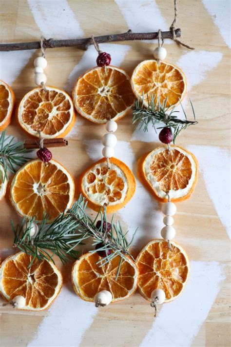 How To Make Dried Orange Slice Garland Homemade Heather