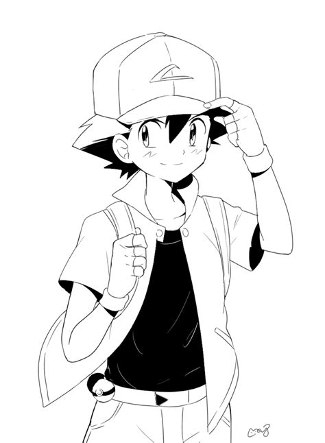 Pokémon Ash Ketchum Pokemon Sketch Pokemon Drawings Ash Pokemon