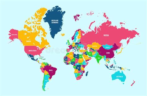 Mapa Del Mundo Político Países Continentes Detallados Fronteras Y