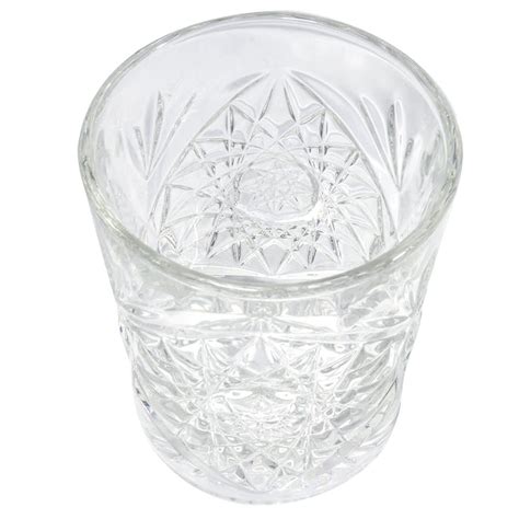 libbey 5632 12 oz double old fashioned glass hobstar