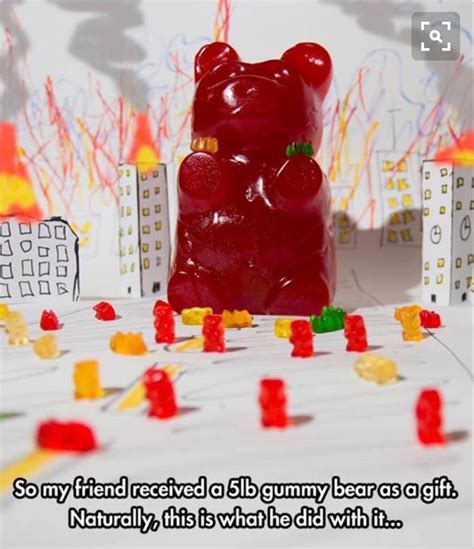 Gummy Bear Giant Funny Pictures Gummy Bears Bones Funny