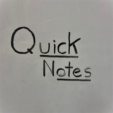 Quick Notes Youtube