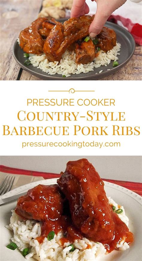 Pour the beef broth into the instant pot inner pot. Pressure Cooker (Instant Pot) Country-Style Barbecue Pork Ribs