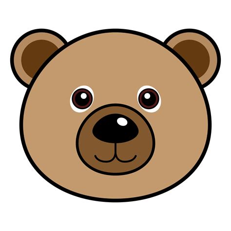 Bear Svg Bear Eps Bear Png Bear Cartoon Cute Bear Bear Etsy Caras