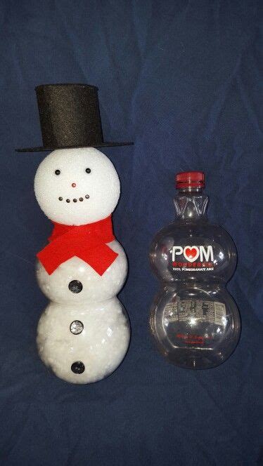 Christmas Snowmen Made From Pom Bottles Upcycling Holiday Crafts