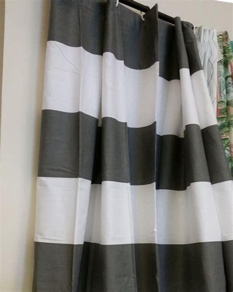 Hampton Stripe Shower Curtain Curtains Striped Shower Curtains