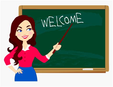 Student Education Welcome Teacher Cartoon Images Hd Hd Png Download