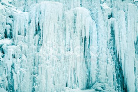 Icicles Frozen Waterfall Stock Photos