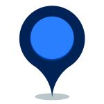 Map Pointer Blue Color Vector Illustration Free Svg