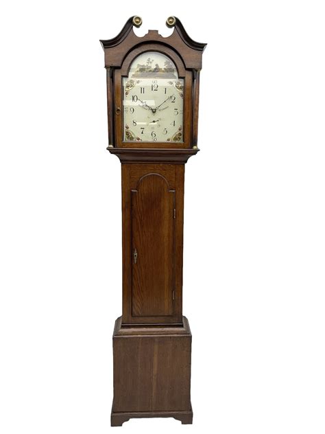John Bancroft Of Scarborough Early Nineteenth Century Oak Cased 30 Hour Longcase Clock With A