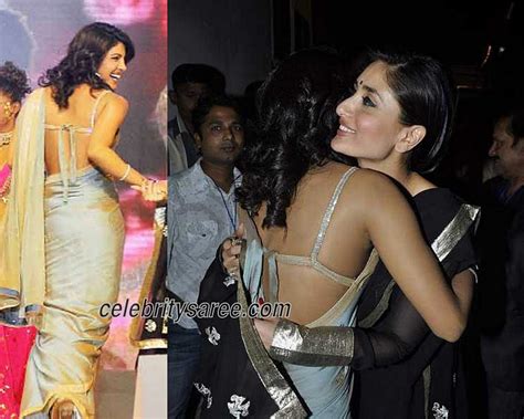 Priyanka Chopra In Back Less Blouse Saree Blouse Patterns