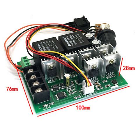 Dc 12v 24v 36v 48v 60a Pwm Motor Speed Controller Cw Ccw Reversing