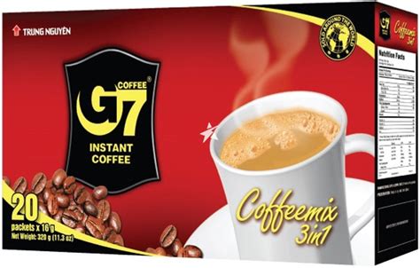 Trung Nguyen G7 Gourmet Instant Coffee 3 In 1 20 Sachets Crema