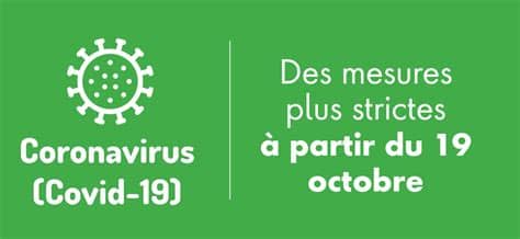 Le rapport décrit la situation épidémiologique générale et les effets des mesures prises en lien avec le nouveau coronavirus. COVID 19 - Nouvelles mesures au 19 octobre — Site de trooz