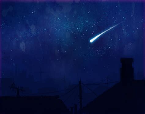 Shooting Stars Night Sky By Zlynn On Deviantart