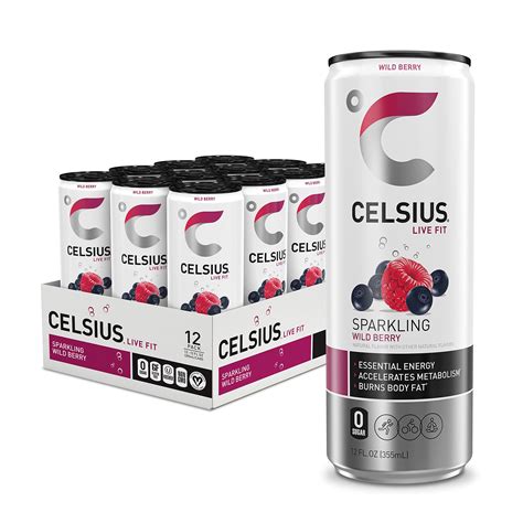 Buy Celsius Sparkling Wild Berry Functional Essential Energy Drink 12