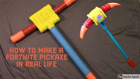 How To Make A Fortnite Pickaxe In Real Life Youtube