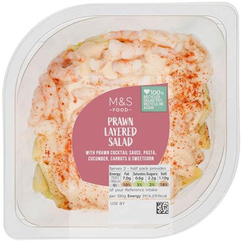 Mands Prawn Layered Salad Ocado